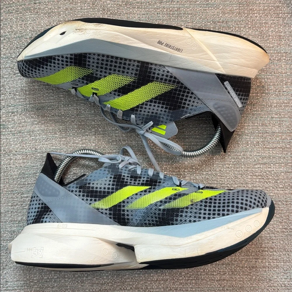 Adidas Adios Pro 3 - Wonder Blue Lucid Lemon (IG3132) Sneakers 6.5 Men 7.5 Women